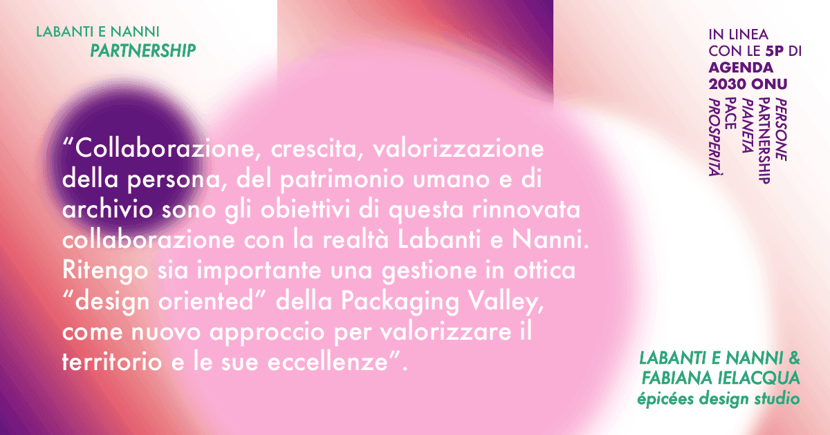 Frase di Labanti e Nanni sugli obiettivi della partnership